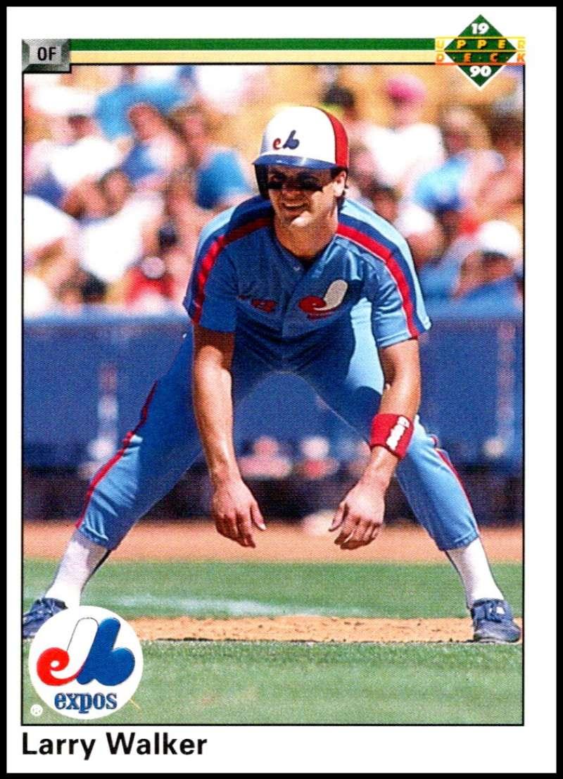1990 Upper Deck #466 Larry Walker NM-MT RC Rookie Montreal Expos Baseball Card - TradingCardsMarketplace.com