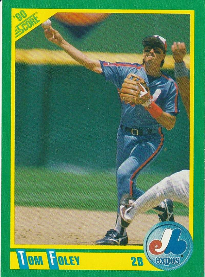 1990 Score #32 Tom Foley NM-MT Montreal Expos Baseball Card - TradingCardsMarketplace.com