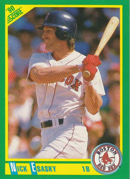 1990 Score #91 Nick Esasky NM-MT Boston Red Sox Baseball Card - TradingCardsMarketplace.com