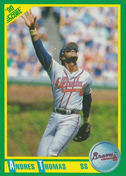 1990 Score #99 Andres Thomas NM-MT Atlanta Braves Baseball Card - TradingCardsMarketplace.com