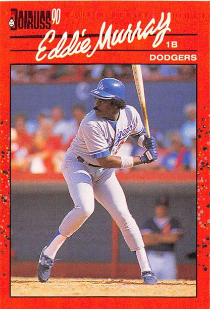 1990 Donruss #77 Eddie Murray VG-EX Los Angeles Dodgers Baseball Card - TradingCardsMarketplace.com