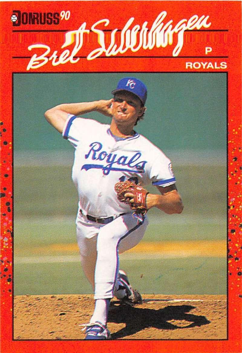 1990 Donruss #89 Bret Saberhagen VG-EX Kansas City Royals Baseball Card - TradingCardsMarketplace.com