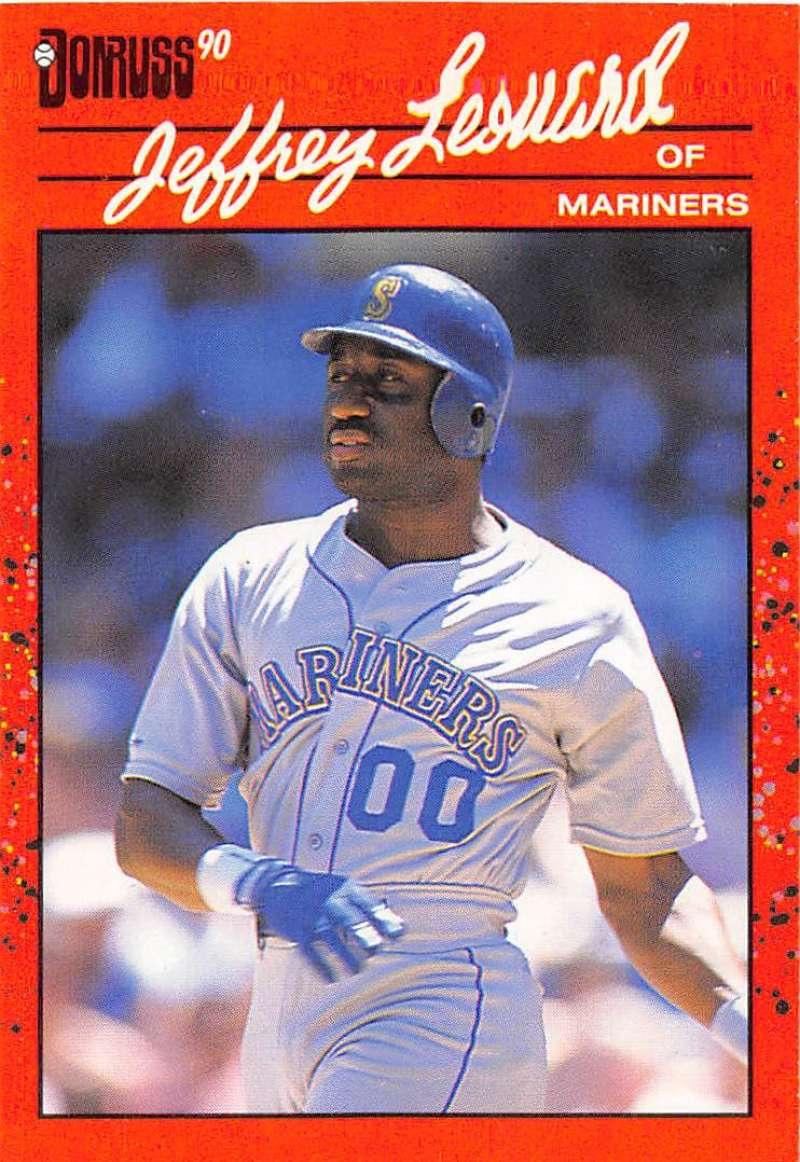 1990 Donruss #93 Jeffrey Leonard VG-EX Seattle Mariners Baseball Card - TradingCardsMarketplace.com