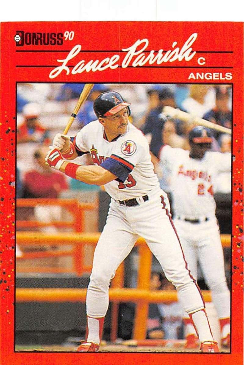 1990 Donruss #213 Lance Parrish VG-EX California Angels Baseball Card - TradingCardsMarketplace.com