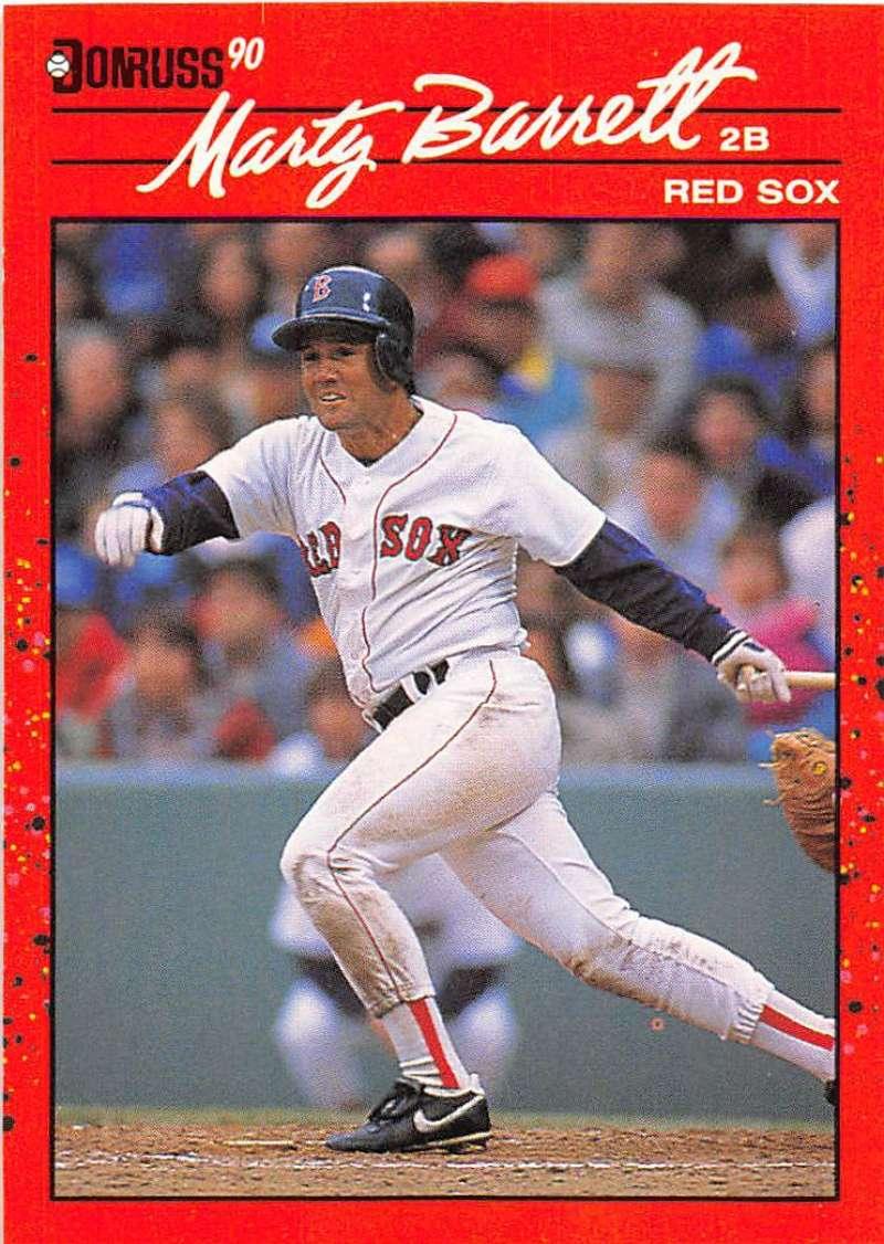 1990 Donruss #240 Marty Barrett VG-EX Boston Red Sox Baseball Card - TradingCardsMarketplace.com