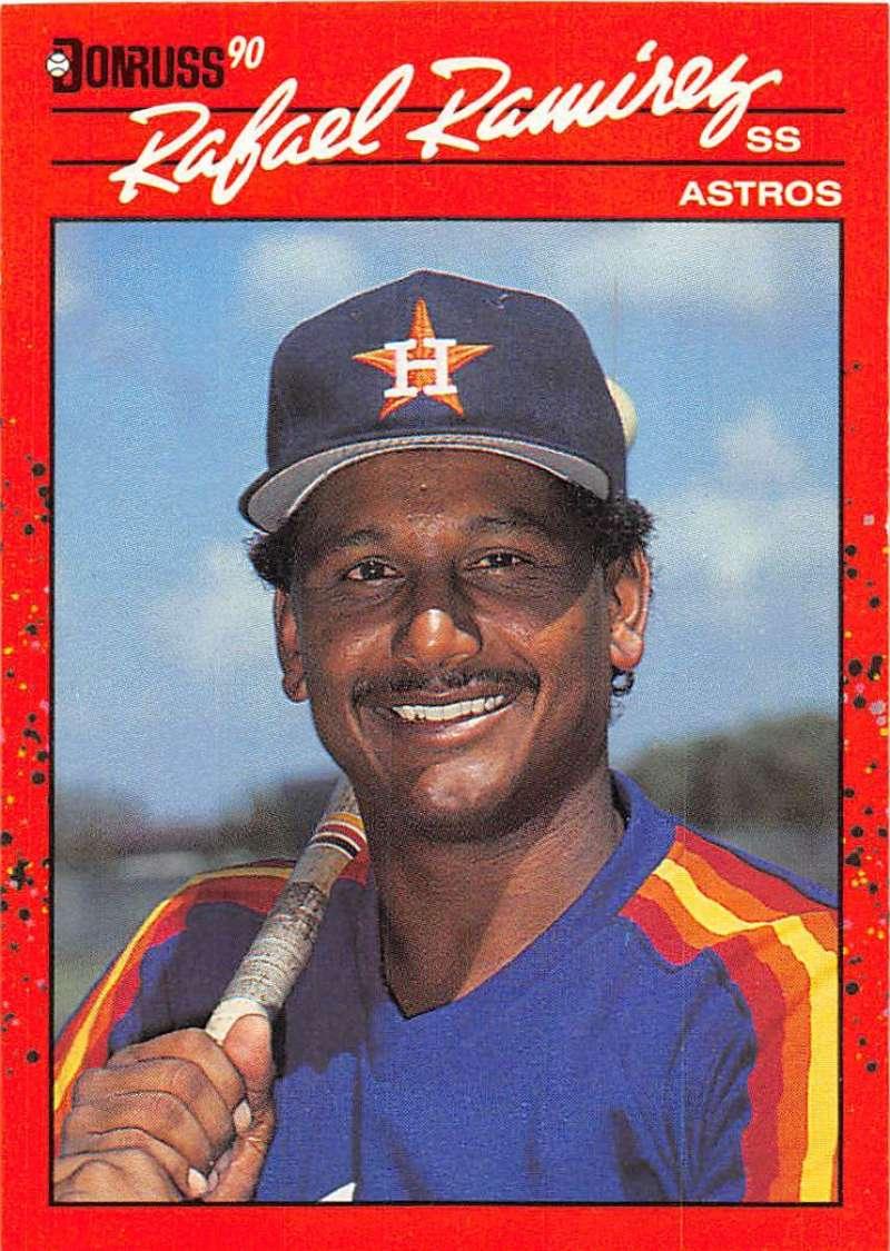 1990 Donruss #241 Rafael Ramirez VG-EX Houston Astros Baseball Card - TradingCardsMarketplace.com