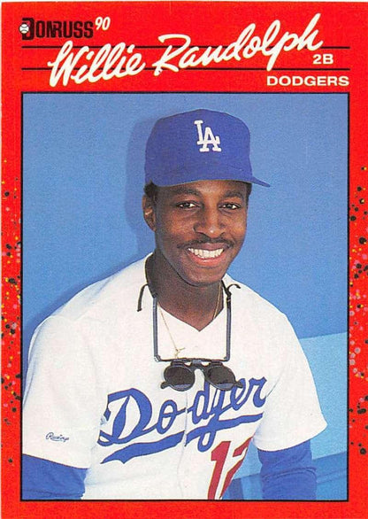 1990 Donruss #250 Willie Randolph VG-EX Los Angeles Dodgers Baseball Card - TradingCardsMarketplace.com
