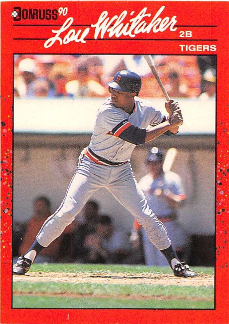 1990 Donruss #298 Lou Whitaker VG-EX Detroit Tigers Baseball Card - TradingCardsMarketplace.com