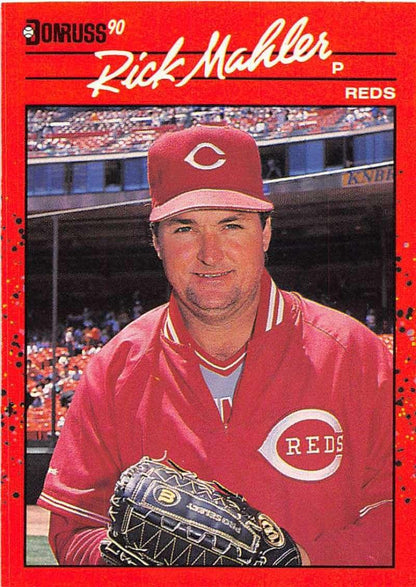 1990 Donruss #375 Rick Mahler VG-EX Cincinnati Reds Baseball Card - TradingCardsMarketplace.com