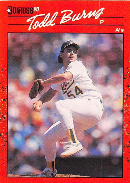 1990 Donruss #446 Todd Burns VG-EX Oakland Athletics Baseball Card - TradingCardsMarketplace.com