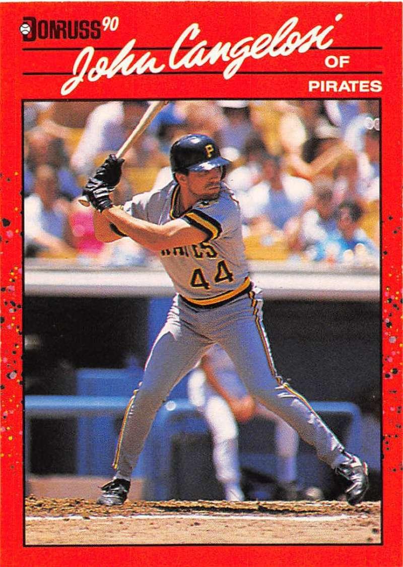 1990 Donruss #565 John Cangelosi VG-EX Pittsburgh Pirates Baseball Card - TradingCardsMarketplace.com