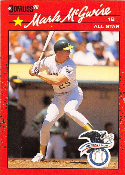 1990 Donruss #697b Mark McGwire COR AS VG-EX Oakland Athletics Baseball Card - TradingCardsMarketplace.com