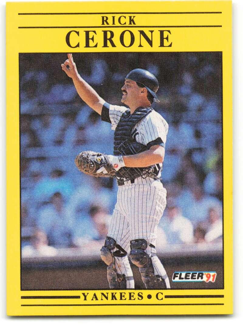 1991 Fleer #660 Rick Cerone NM-MT New York Yankees Baseball Card - TradingCardsMarketplace.com