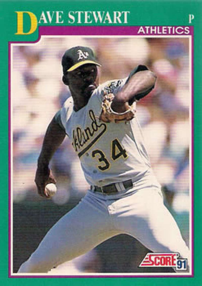1991 Score #150 Dave Stewart NM-MT Oakland Athletics Baseball Card - TradingCardsMarketplace.com