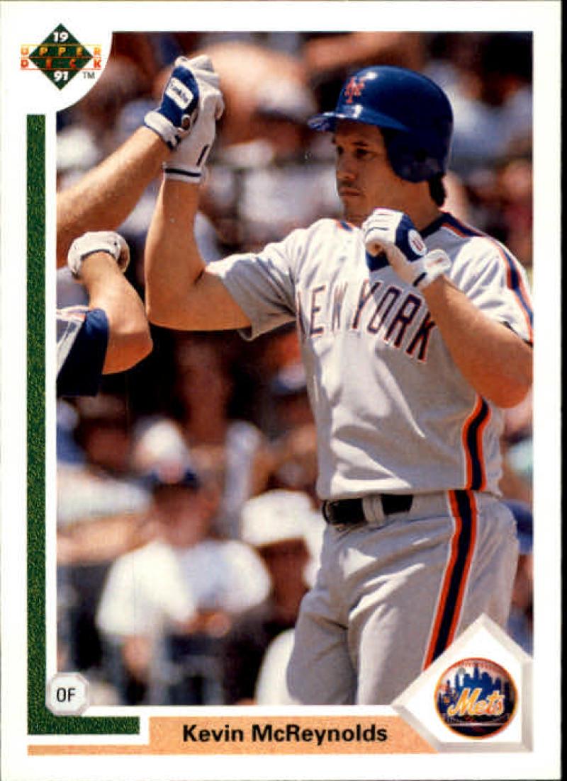 1991 Upper Deck #105 Kevin McReynolds NM-MT New York Mets Baseball Card - TradingCardsMarketplace.com