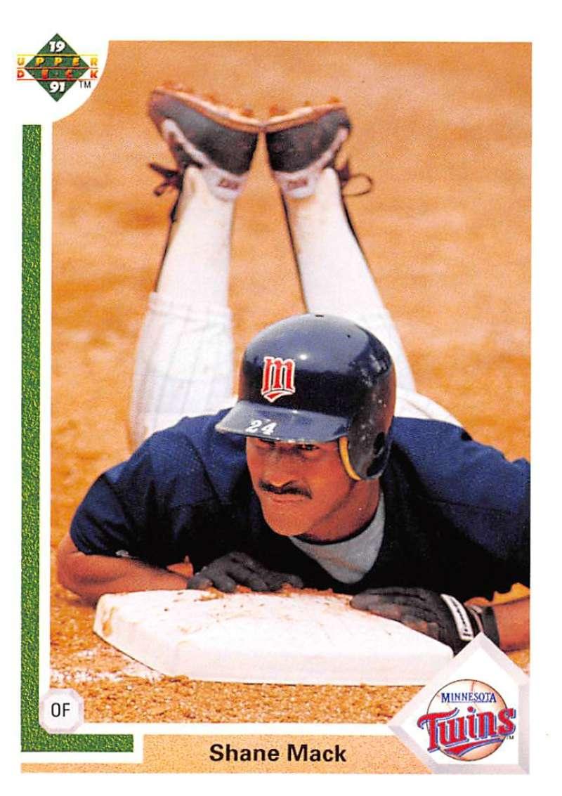 1991 Upper Deck #188 Shane Mack NM-MT Minnesota Twins Baseball Card - TradingCardsMarketplace.com