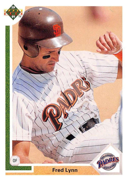 1991 Upper Deck #273 Fred Lynn NM-MT San Diego Padres Baseball Card - TradingCardsMarketplace.com