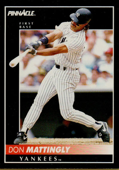 1992 Pinnacle #23 Don Mattingly EX New York Yankees Baseball Card - TradingCardsMarketplace.com