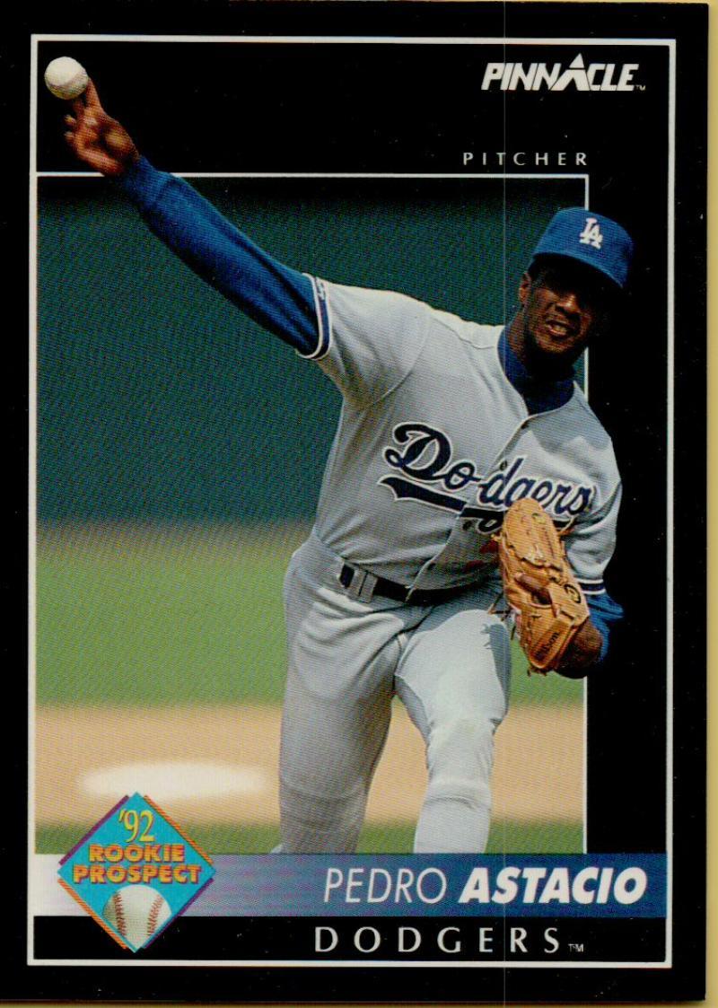 1992 Pinnacle #551 Pedro Astacio EX RC Rookie Los Angeles Dodgers Baseball Card - TradingCardsMarketplace.com