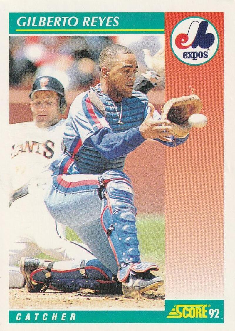 1992 Score #229 Gilberto Reyes NM-MT Montreal Expos Baseball Card - TradingCardsMarketplace.com