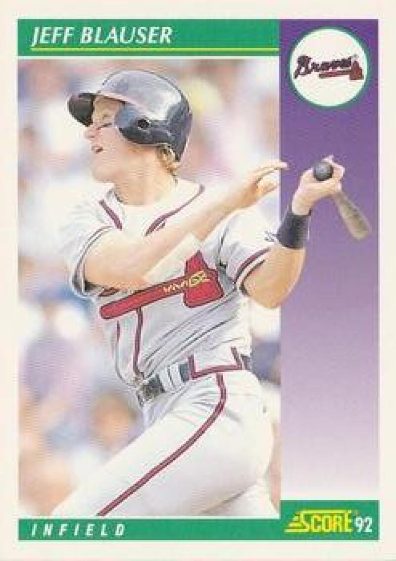 1992 Score #362 Jeff Blauser NM-MT Atlanta Braves Baseball Card - TradingCardsMarketplace.com
