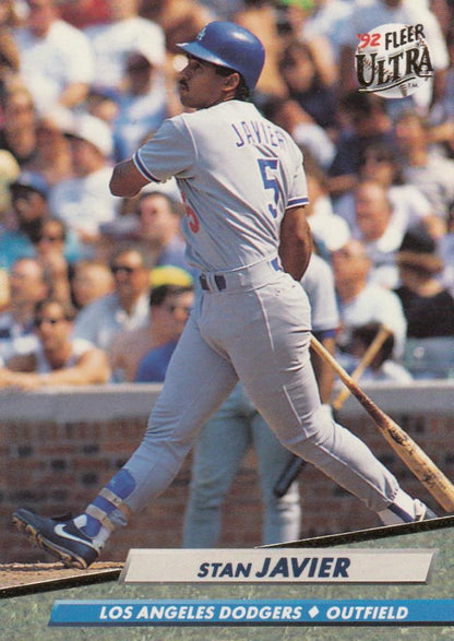 1992 Fleer Ultra #212 Stan Javier NM-MT Los Angeles Dodgers Baseball Card - TradingCardsMarketplace.com