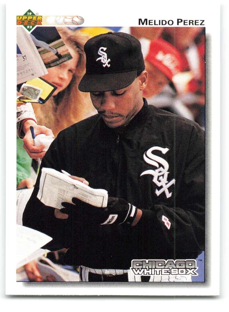 1992 Upper Deck #190 Melido Perez NM-MT Chicago White Sox Baseball Card - TradingCardsMarketplace.com