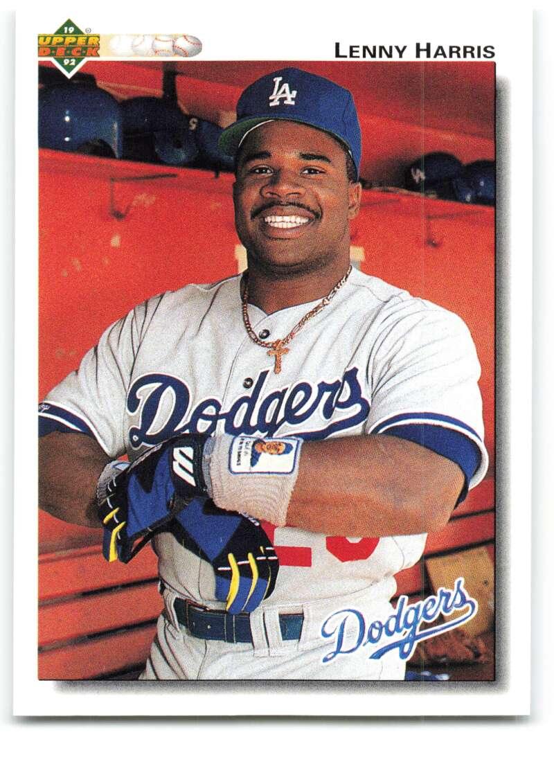 1992 Upper Deck #191 Lenny Harris NM-MT Los Angeles Dodgers Baseball Card - TradingCardsMarketplace.com