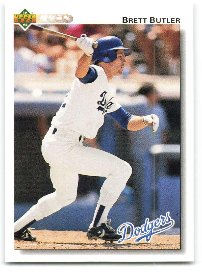 1992 Upper Deck #307 Brett Butler NM-MT Los Angeles Dodgers Baseball Card - TradingCardsMarketplace.com
