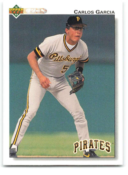 1992 Upper Deck #665 Carlos Garcia NM-MT Pittsburgh Pirates Baseball Card - TradingCardsMarketplace.com