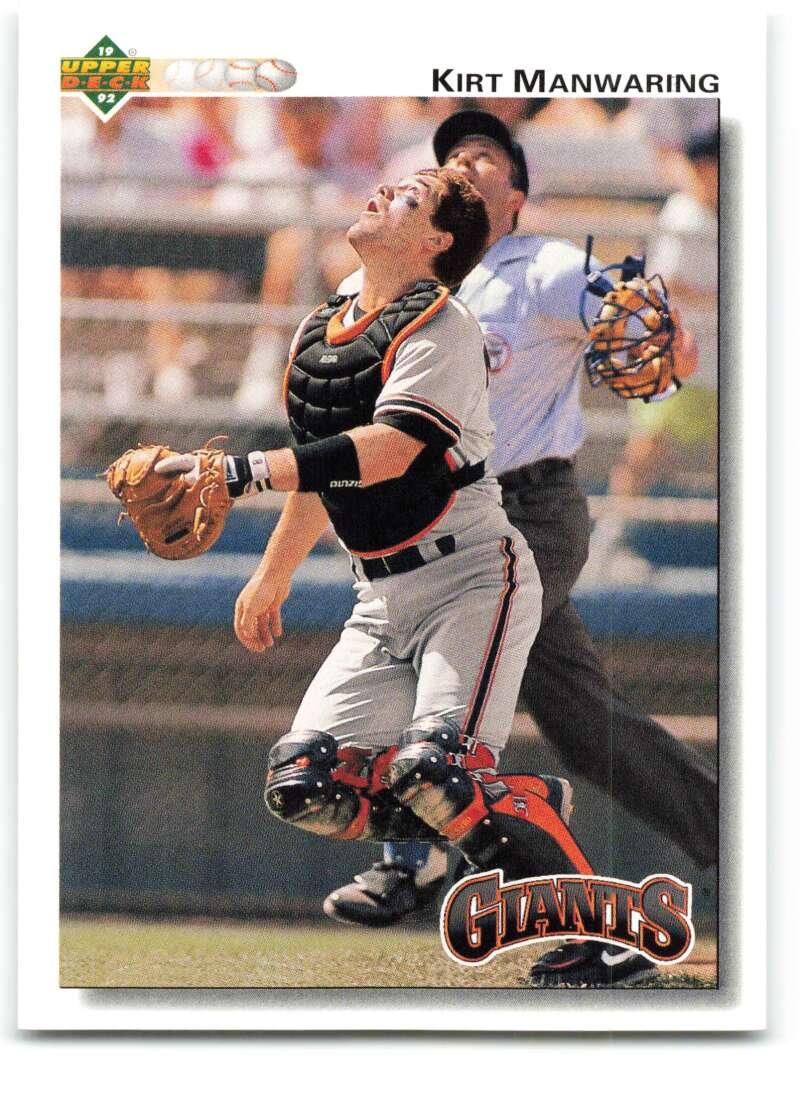 1992 Upper Deck #740 Kirt Manwaring NM-MT San Francisco Giants Baseball Card - TradingCardsMarketplace.com
