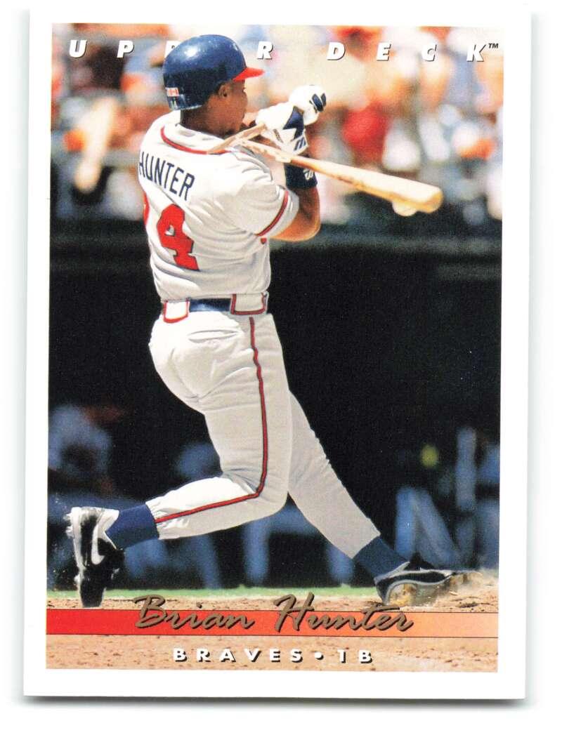 1993 Upper Deck #582 Brian Hunter VG Atlanta Braves Baseball Card - TradingCardsMarketplace.com