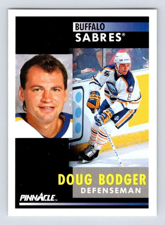 1991-92 Pinnacle #8 Doug Bodger NM-MT Buffalo Sabres Hockey Card - TradingCardsMarketplace.com