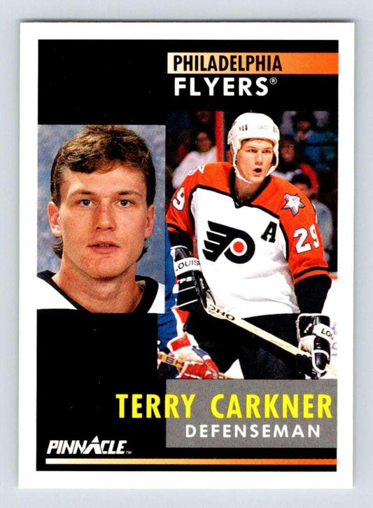 1991-92 Pinnacle #51 Terry Carkner NM-MT Philadelphia Flyers Hockey Card - TradingCardsMarketplace.com