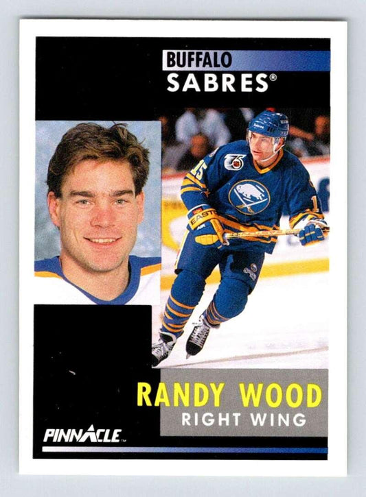 1991-92 Pinnacle #104 Randy Wood NM-MT Buffalo Sabres Hockey Card - TradingCardsMarketplace.com