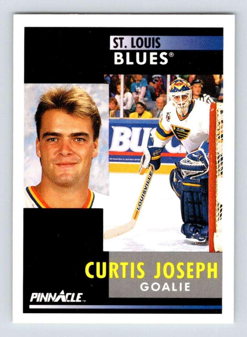 1991-92 Pinnacle #105 Curtis Joseph NM-MT St. Louis Blues Hockey Card - TradingCardsMarketplace.com